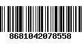 Código de Barras 8681042078558