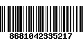 Código de Barras 8681042335217