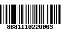 Código de Barras 8681110220063