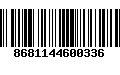 Código de Barras 8681144600336