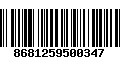 Código de Barras 8681259500347