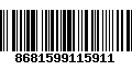 Código de Barras 8681599115911