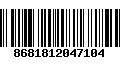 Código de Barras 8681812047104