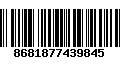Código de Barras 8681877439845