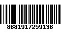 Código de Barras 8681917259136