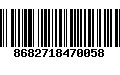 Código de Barras 8682718470058