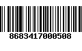 Código de Barras 8683417000508