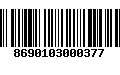 Código de Barras 8690103000377