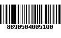 Código de Barras 8690504005100