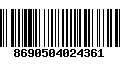 Código de Barras 8690504024361