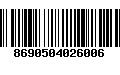 Código de Barras 8690504026006