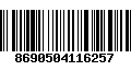 Código de Barras 8690504116257