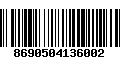 Código de Barras 8690504136002