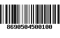 Código de Barras 8690504500100