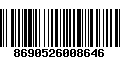 Código de Barras 8690526008646