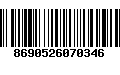 Código de Barras 8690526070346