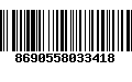 Código de Barras 8690558033418