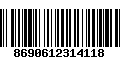 Código de Barras 8690612314118