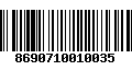 Código de Barras 8690710010035