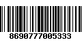 Código de Barras 8690777005333