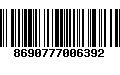 Código de Barras 8690777006392