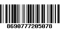 Código de Barras 8690777205078