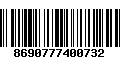 Código de Barras 8690777400732