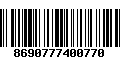 Código de Barras 8690777400770