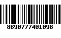 Código de Barras 8690777401098