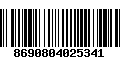 Código de Barras 8690804025341