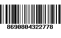 Código de Barras 8690804322778