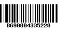 Código de Barras 8690804335228