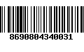 Código de Barras 8690804340031