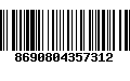 Código de Barras 8690804357312