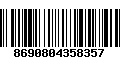 Código de Barras 8690804358357