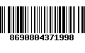 Código de Barras 8690804371998