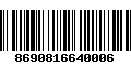 Código de Barras 8690816640006