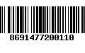 Código de Barras 8691477200110