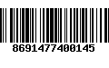 Código de Barras 8691477400145