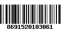 Código de Barras 8691520103061