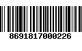 Código de Barras 8691817000226