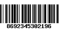 Código de Barras 8692345302196