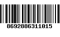 Código de Barras 8692886311015