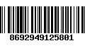 Código de Barras 8692949125801