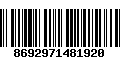 Código de Barras 8692971481920