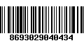 Código de Barras 8693029040434