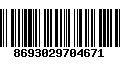 Código de Barras 8693029704671
