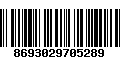 Código de Barras 8693029705289