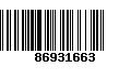 Código de Barras 86931663