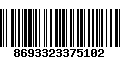 Código de Barras 8693323375102